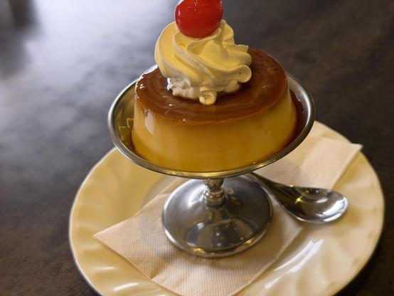 昔ながらのプリンの写真